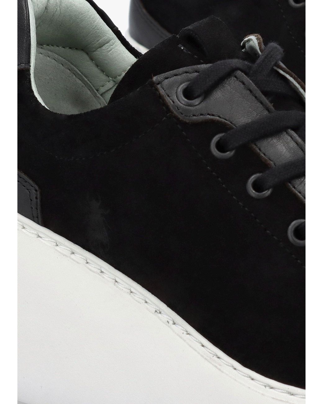 Fly London Black Dufy Wedge Trainers