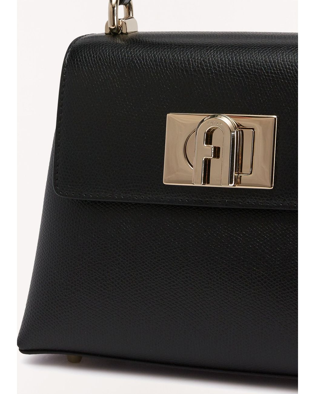 Furla Black 1927 Mini Top Handle Bag