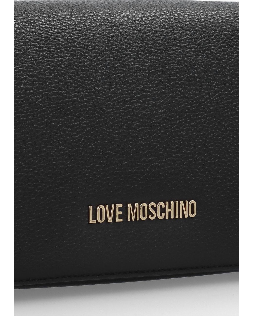 Love Moschino Black Flapover Shoulder Bag