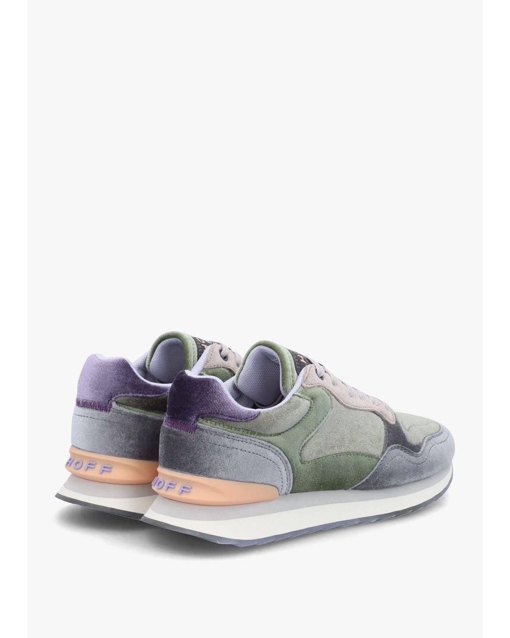 HOFF Gray City Emerald Multicoloured Velvet Trainers