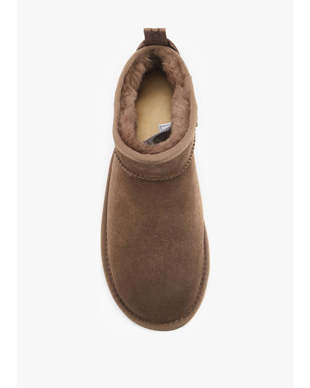 Australia Luxe Brown Cosy Ultra Short Taupe Double Face Sheepskin Ankle Boots