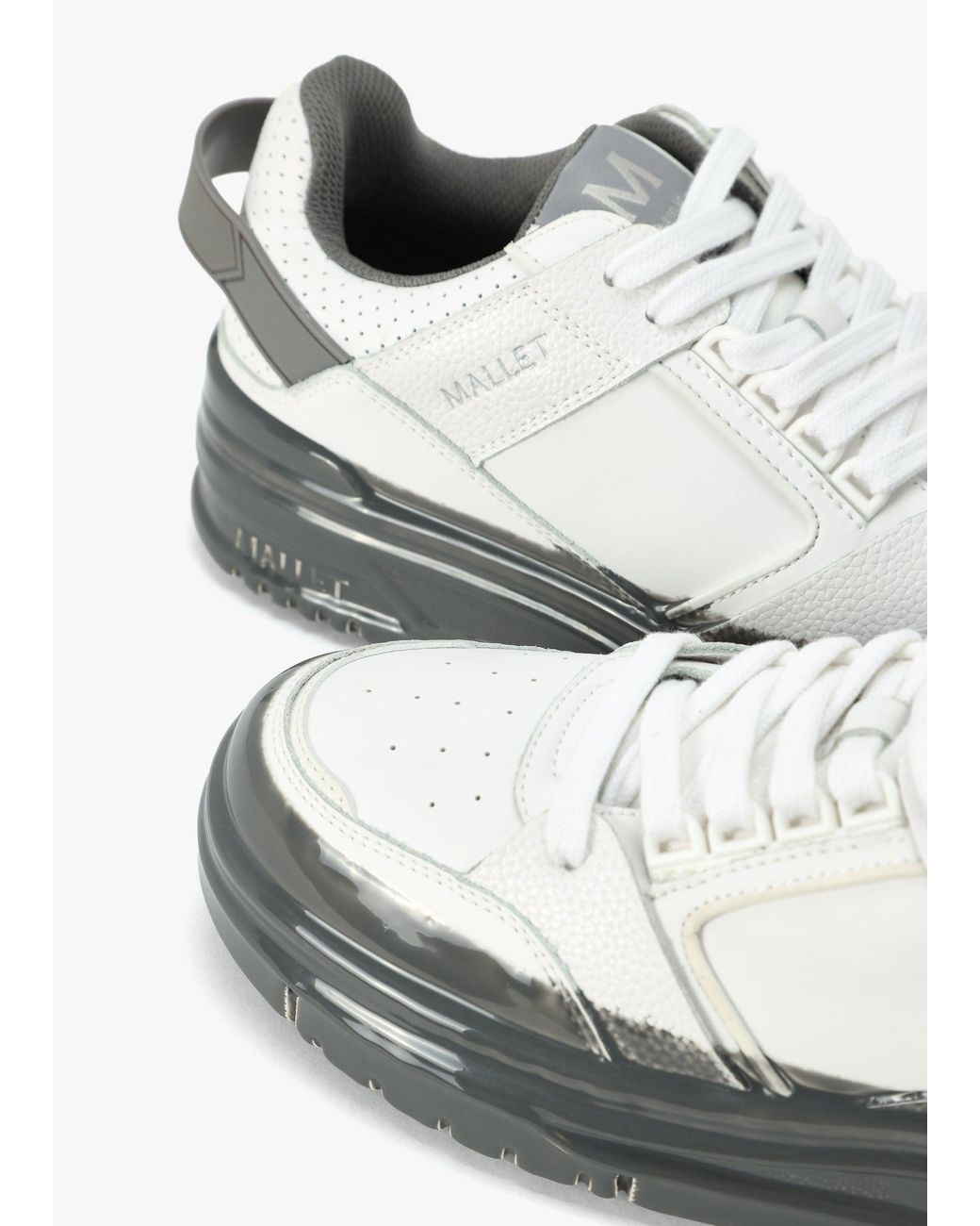Mallet White Compton Dip Trainers