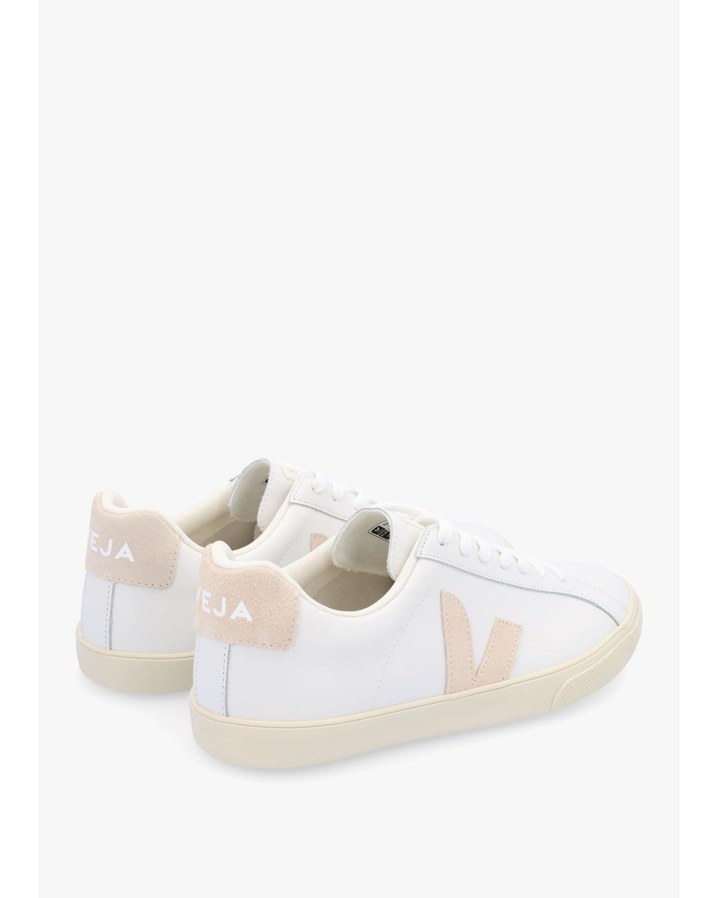 Veja White Esplar Logo Leather Extra Sable Trainers