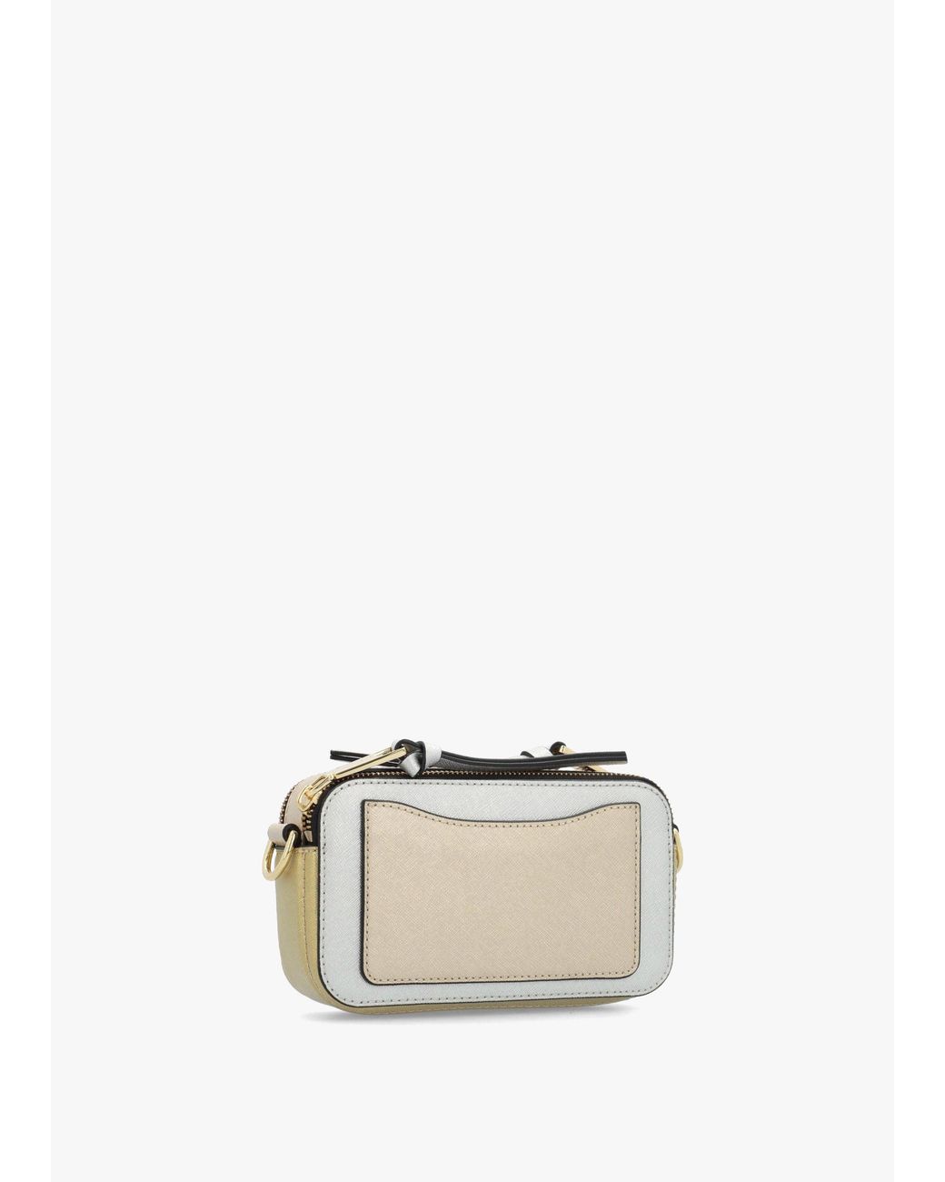 Marc Jacobs White The Colorblock Chain Platinum Multi Snapshot Bag