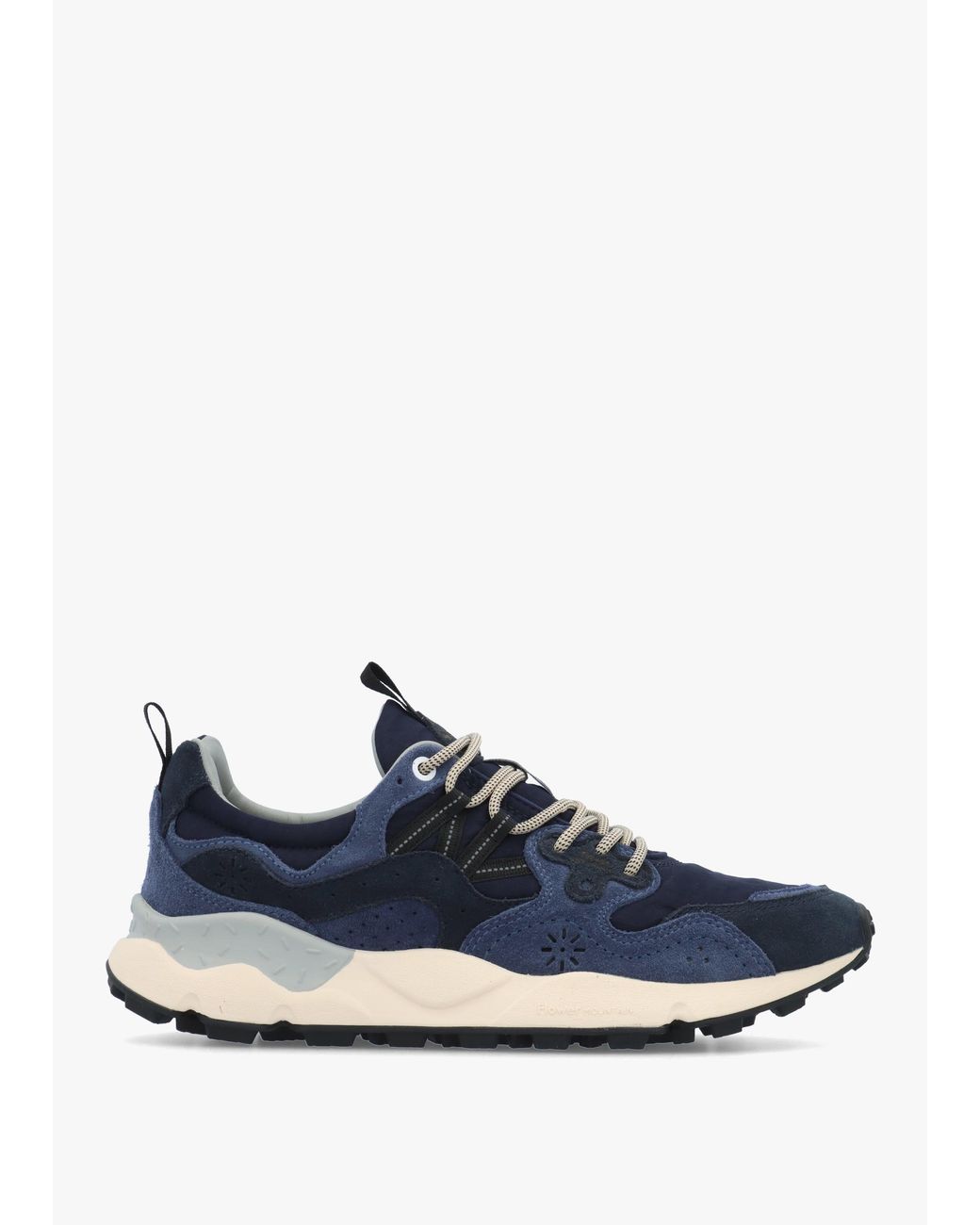 Flower Mountain Yamano 3 Bluette Suede & Nylon Trainers