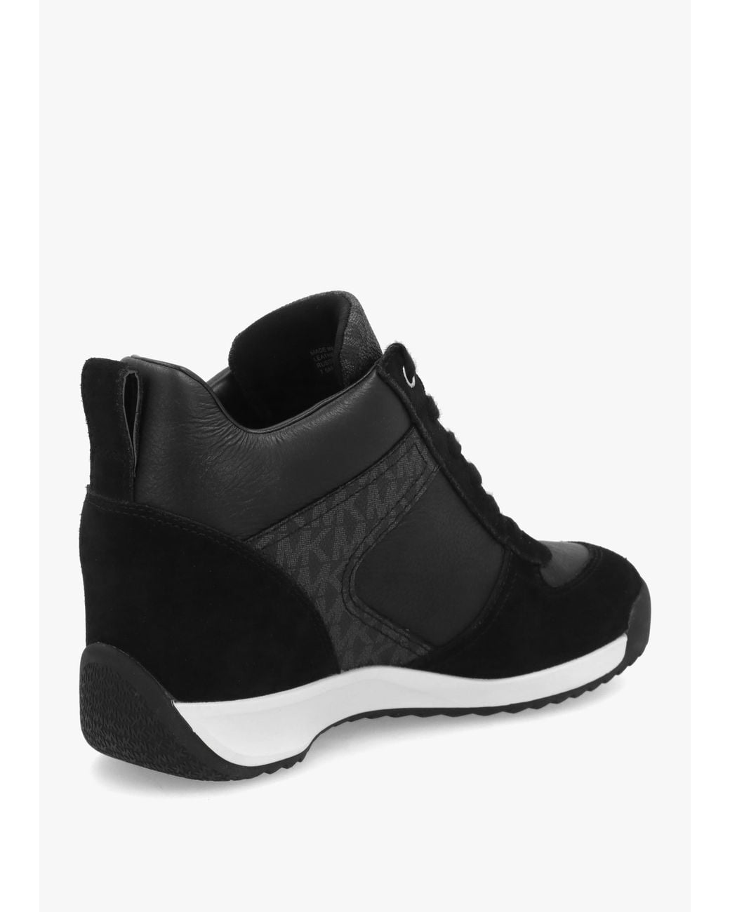 Michael Kors Black Nikko S2 & Suede Wedge Trainers