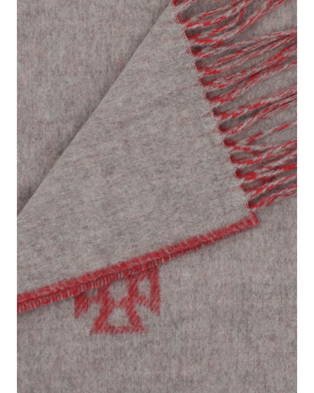Vivienne Westwood Gray Double Face Wool Scarf