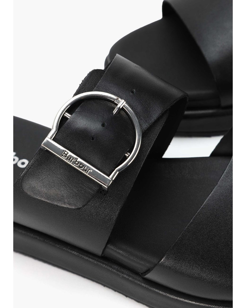 Barbour Black Adele Sandals