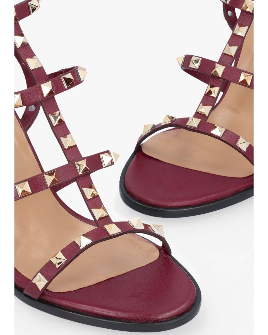 Daniel Pink Pitter Studded Block Heeled Sandals
