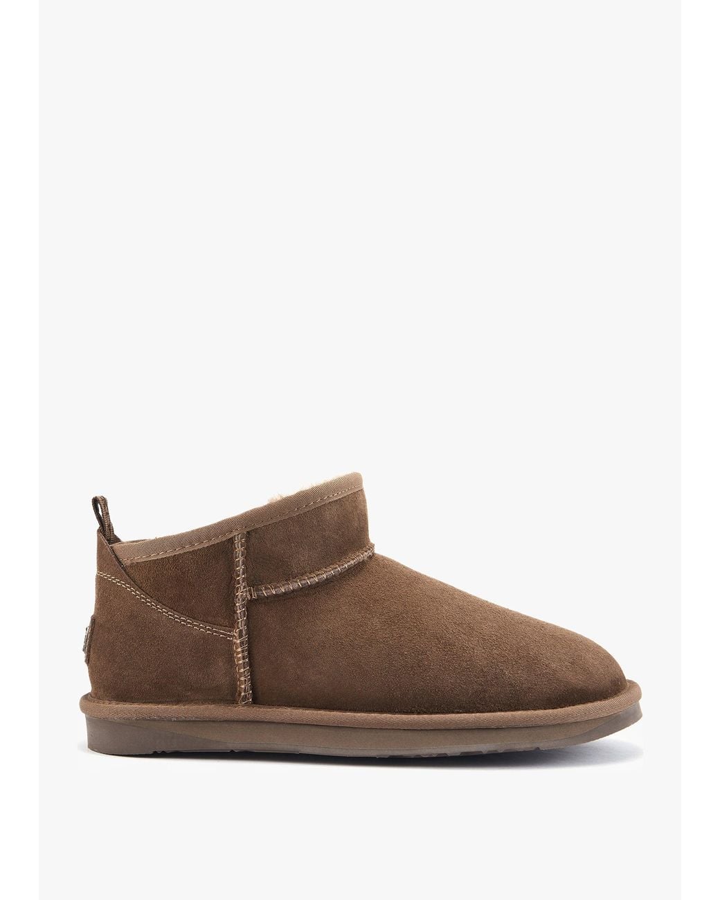 Australia Luxe Brown Cosy Ultra Short Taupe Double Face Sheepskin Ankle Boots