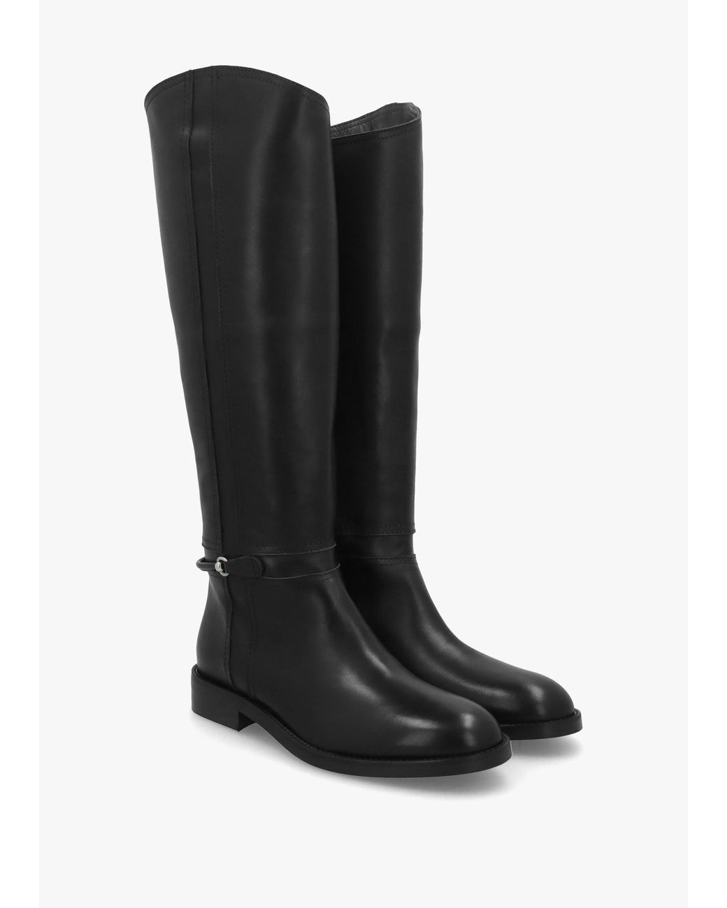 Daniel Black Neve Ankle Strap Riding Boots