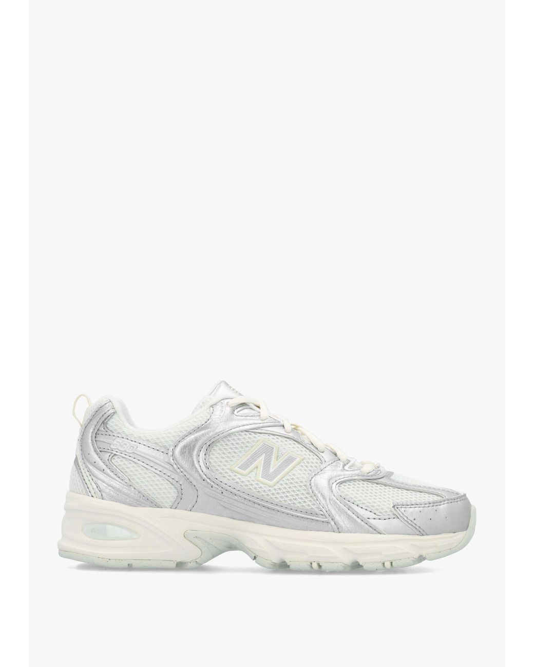 New Balance White U530 Metallic With Reflections Trainers