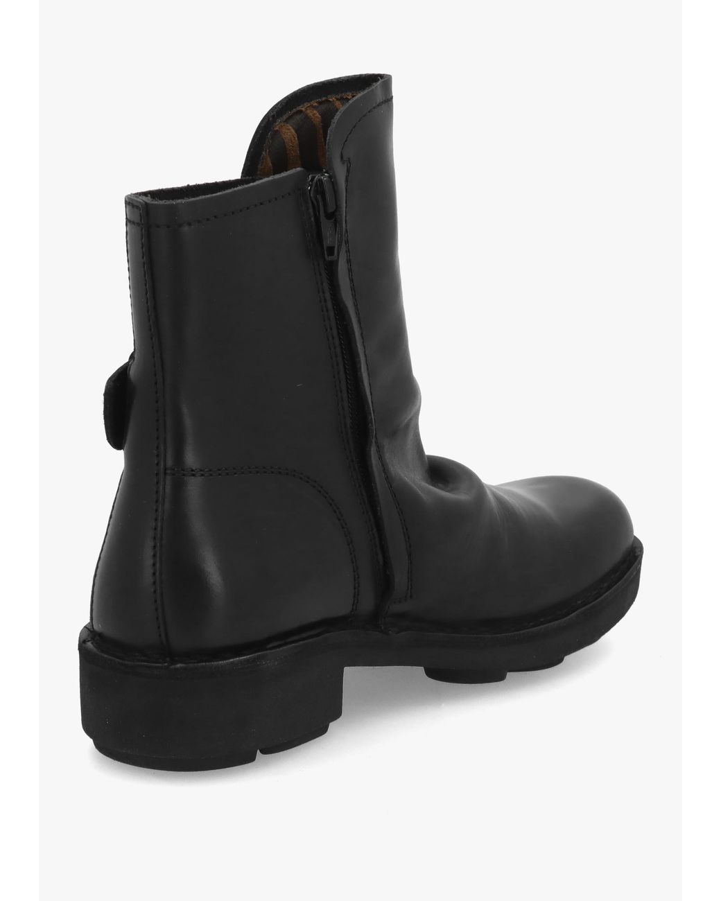 Fly London Black Nury Ankle Boots