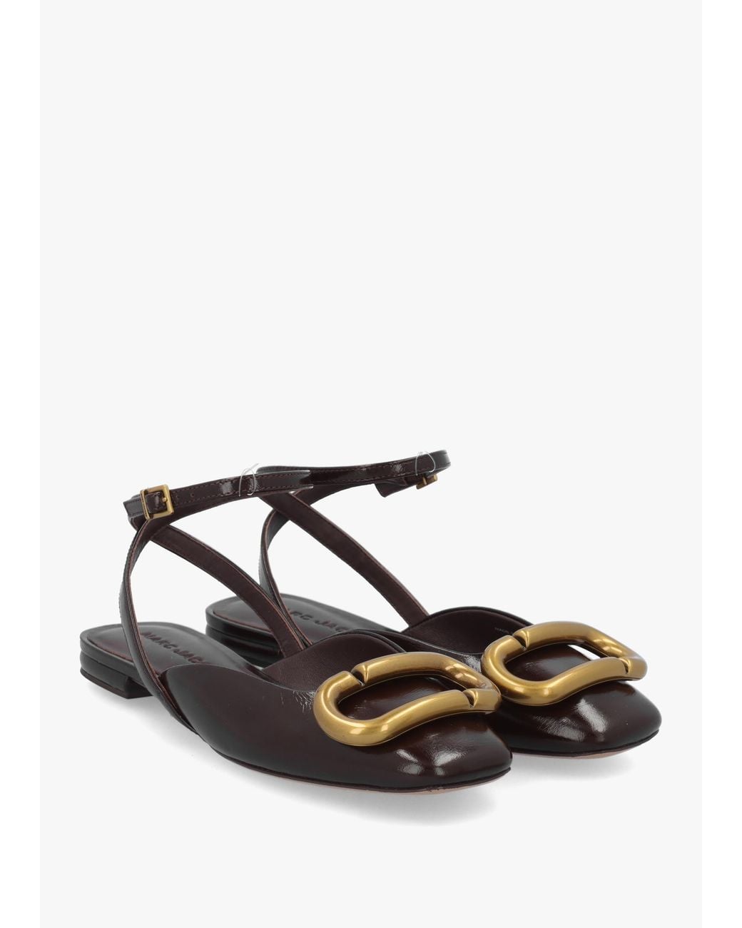 Marc Jacobs White The Pop J Marc Fondant Leather Closed Toe Sandals