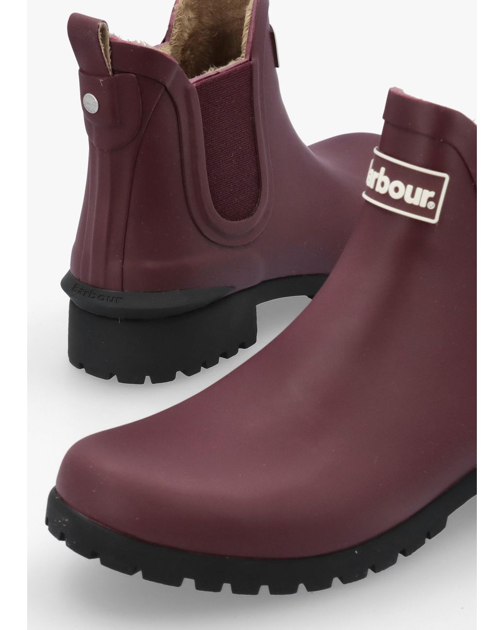 Barbour Purple Kirkton Fig Birchwood Chelsea Wellingtons