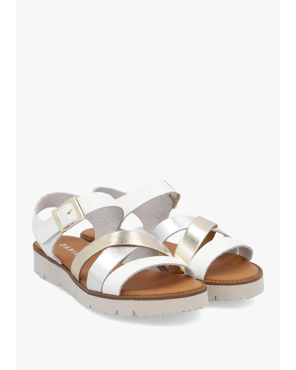 Daniel White Lindy Multi Cross Strap Sandals