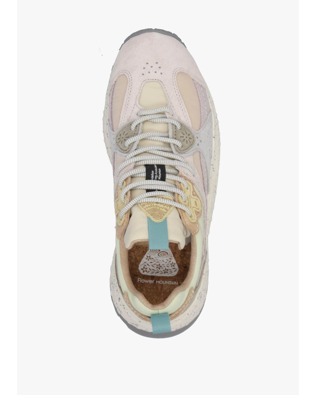 Flower Mountain White Wave Pale Lilac Light Suede Trainers
