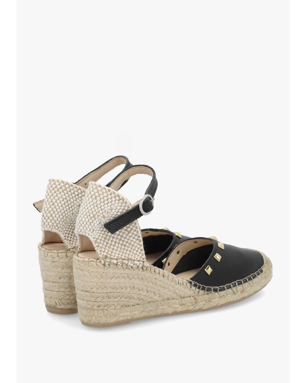 Daniel Multicolor Instud Studded Wedge Espadrilles