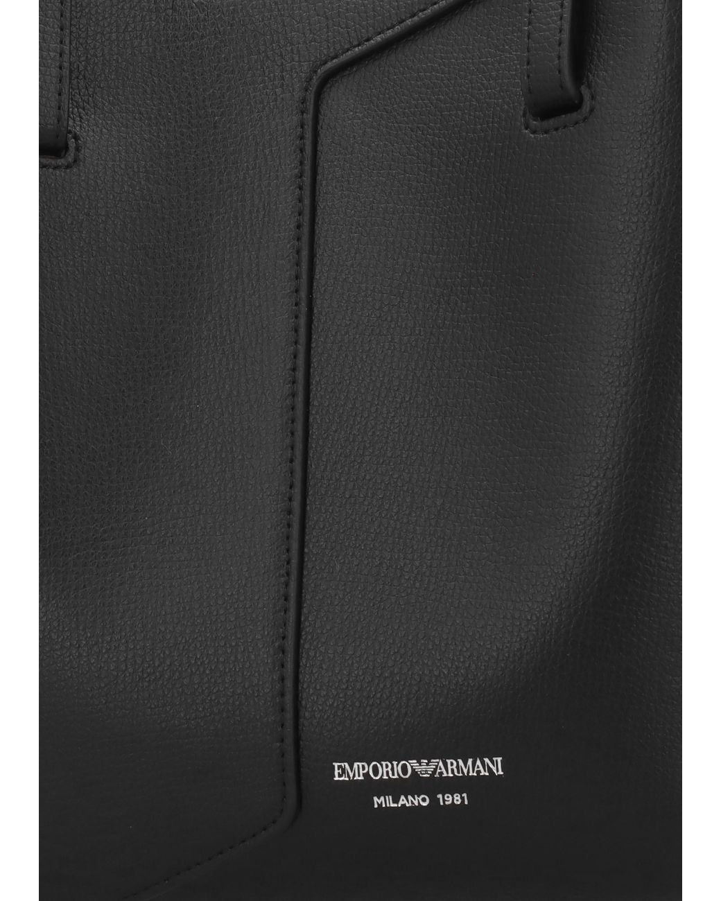 Emporio Armani Black 1981 Mini Leather Shoulder Bag