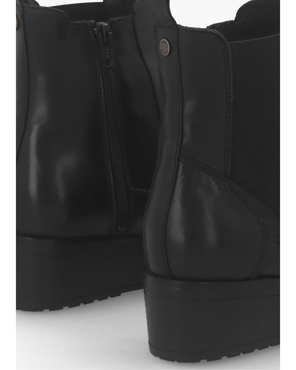 Moda In Pelle Black Bezzie Wedge Ankle Boots