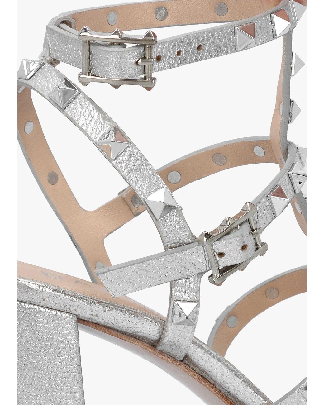 Daniel White Pitter Studded Block Heeled Sandals