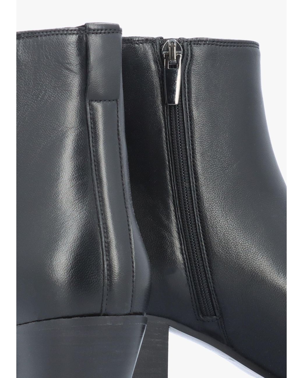 Evaluna Gray Maggie Westen Stack Heel Ankle Boots