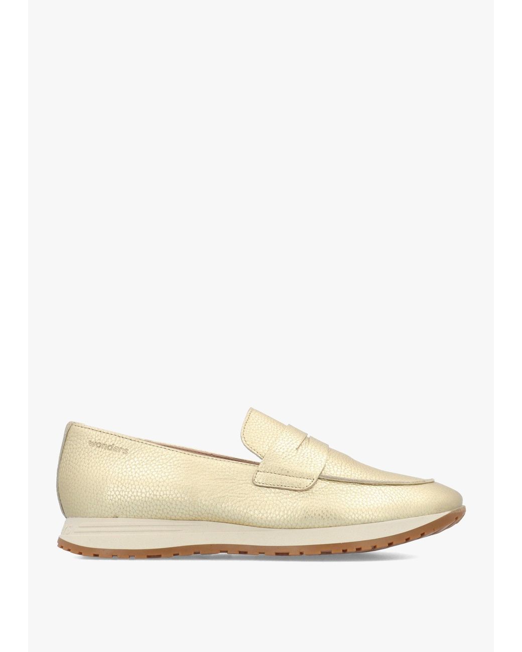 Wonders Natural Towanda Platino Leather Loafers