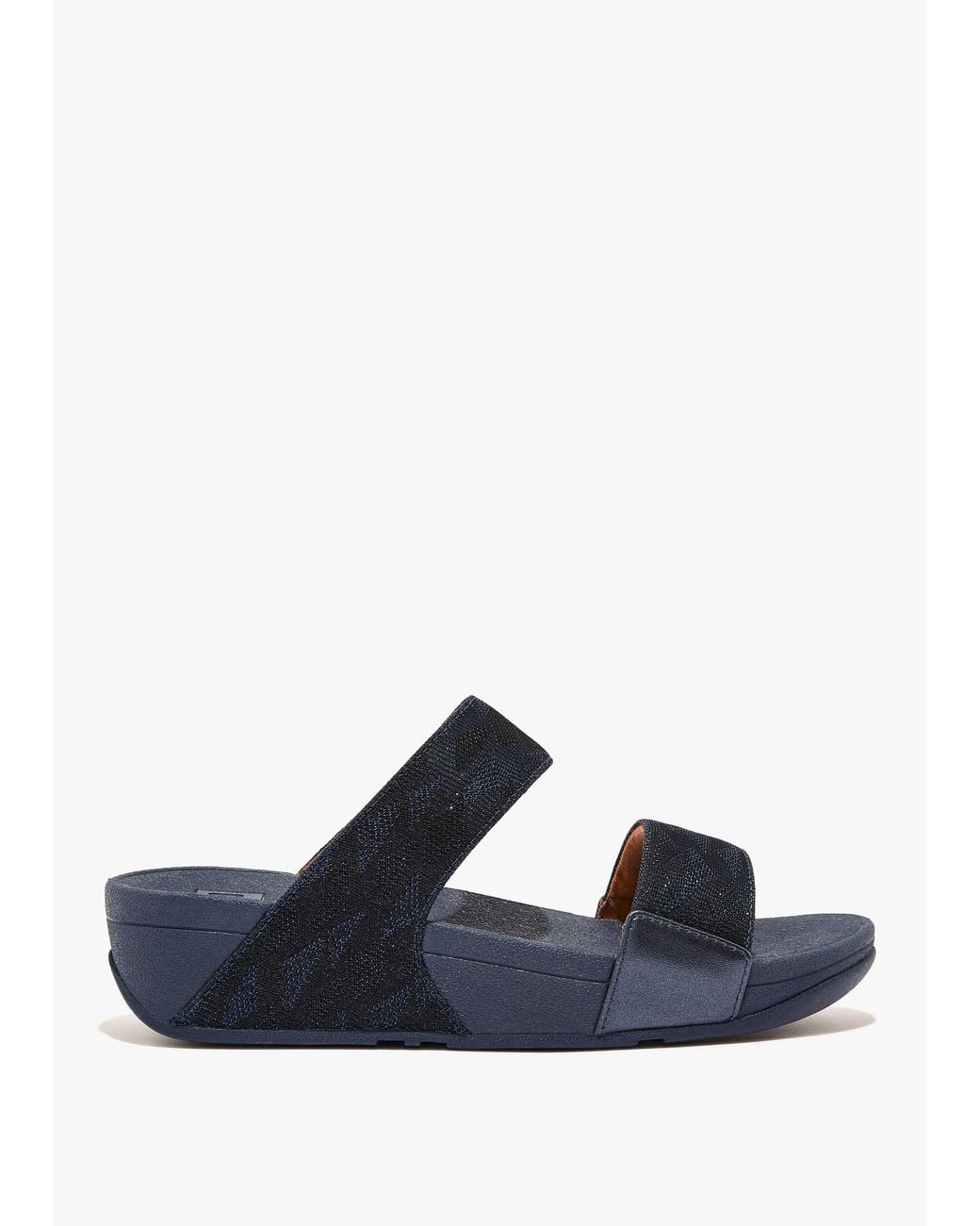 Fitflop Blue Lulu Glitz Slider Sandals