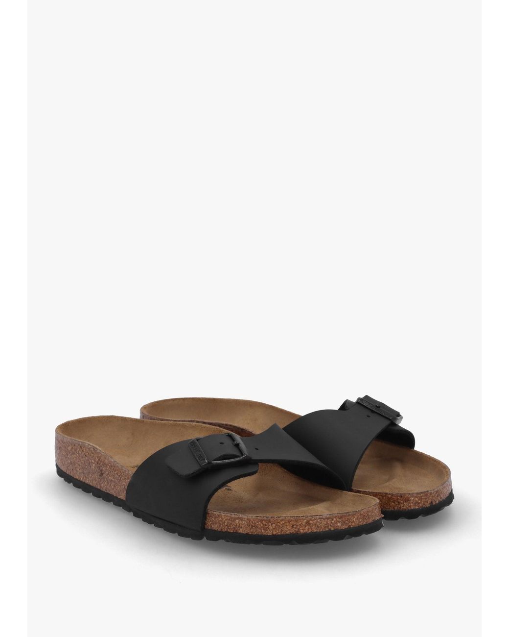 Birkenstock White Madrid Birko-Flor Mules