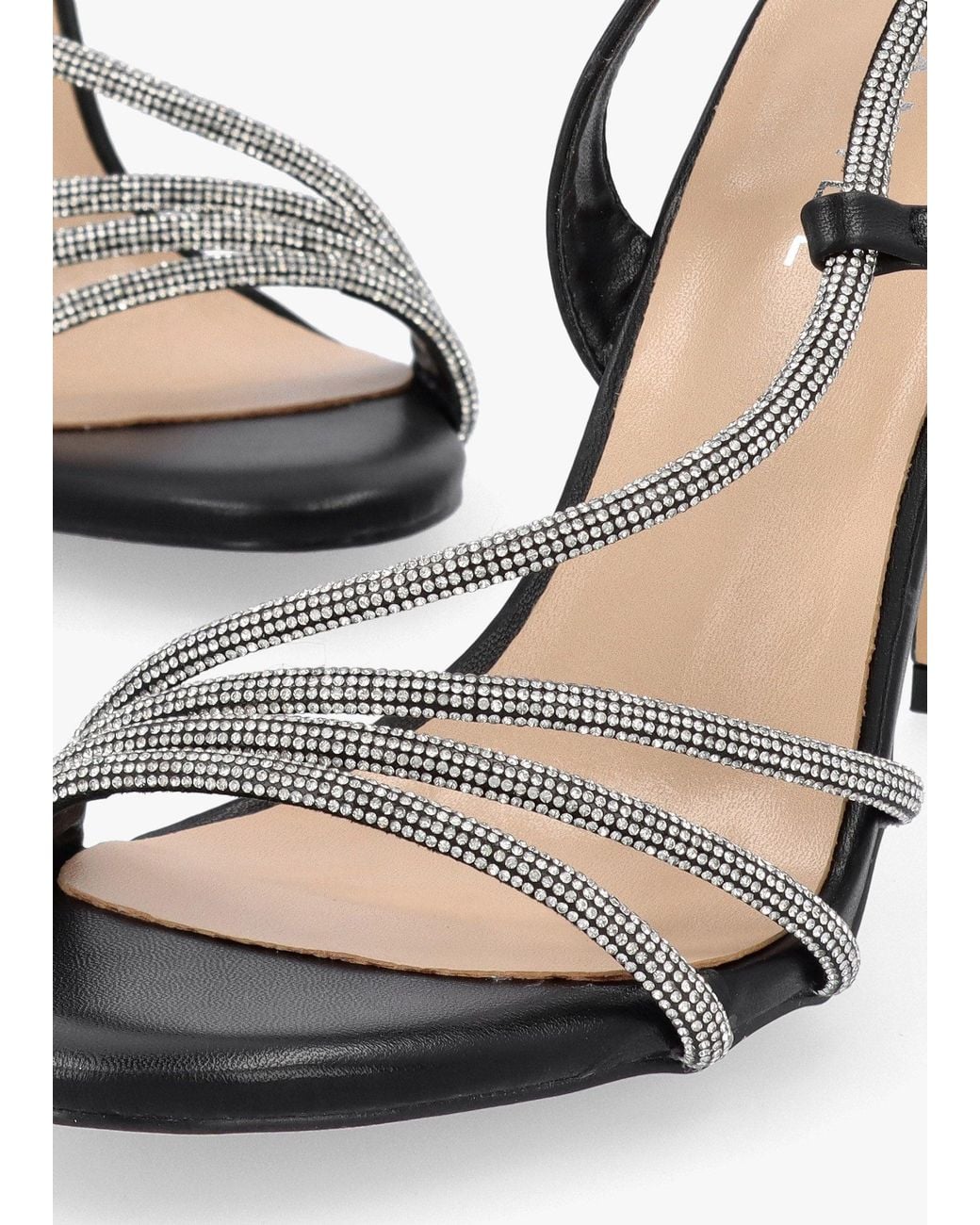 Daniel White Ichelly Diamante Strap High Heel Sandals
