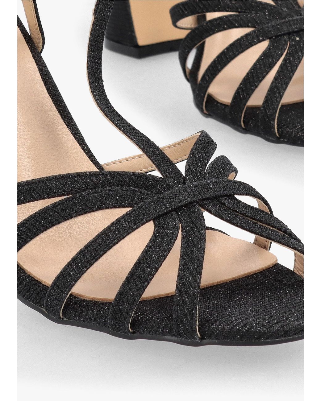 Daniel Multicolor Iceline Metallic T Bar Block Heel Sandals