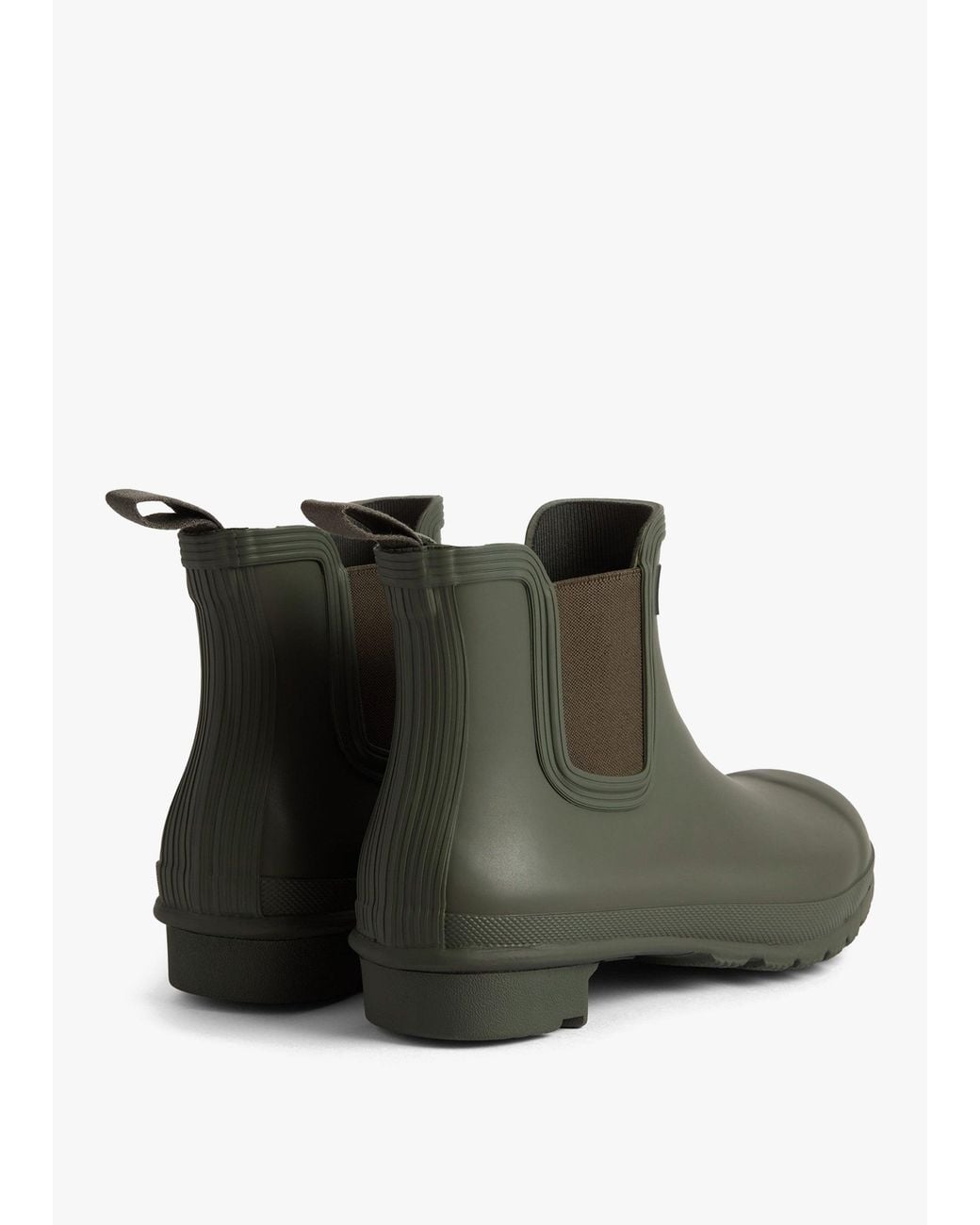 Hunter Green Original Dark Chelsea Rain Boots