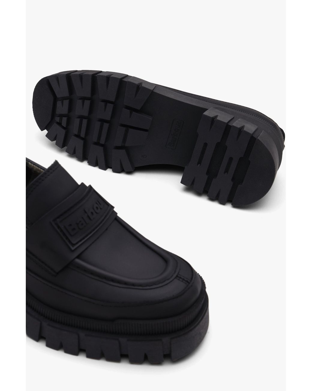 Barbour Black Sara Chunky Loafers