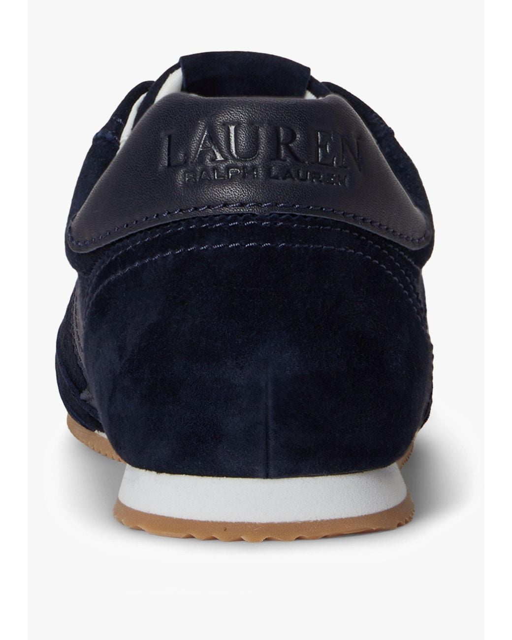 Ralph Lauren Blue Dani & Leather Low Profile Trainers