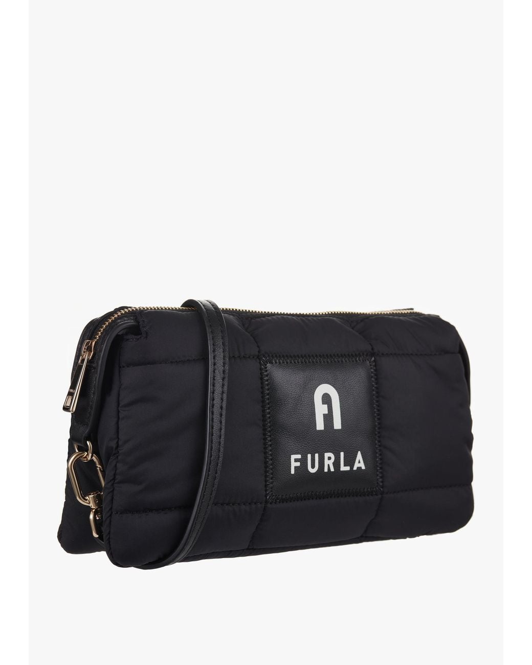 Furla Black Piuma Mini Shoulder Bag