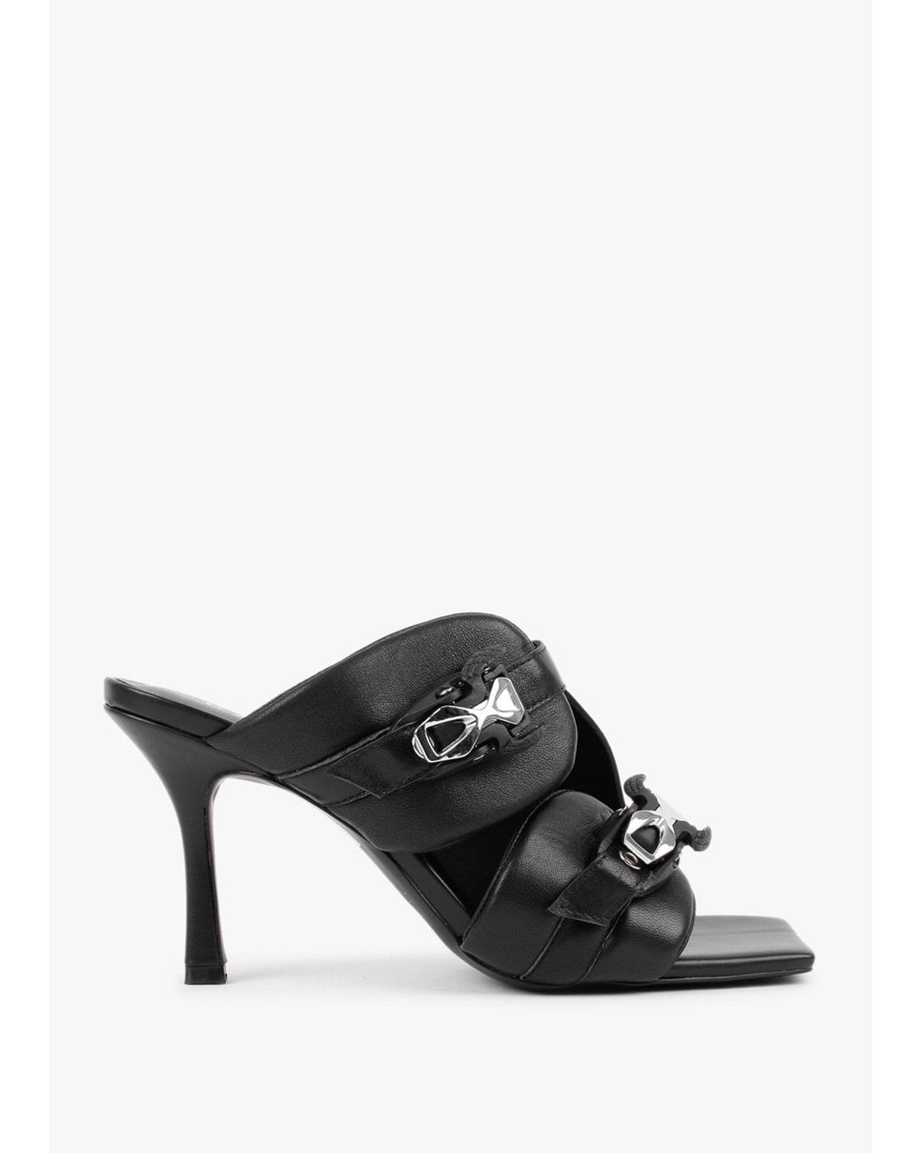 Daniel Black Ellen Double Buckle Strappy Heeled Sandals