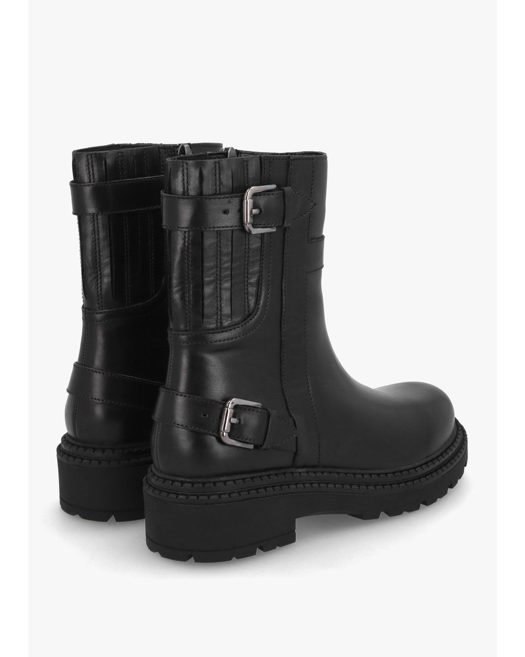 Daniel Black Ibuck Chunky Biker Boots