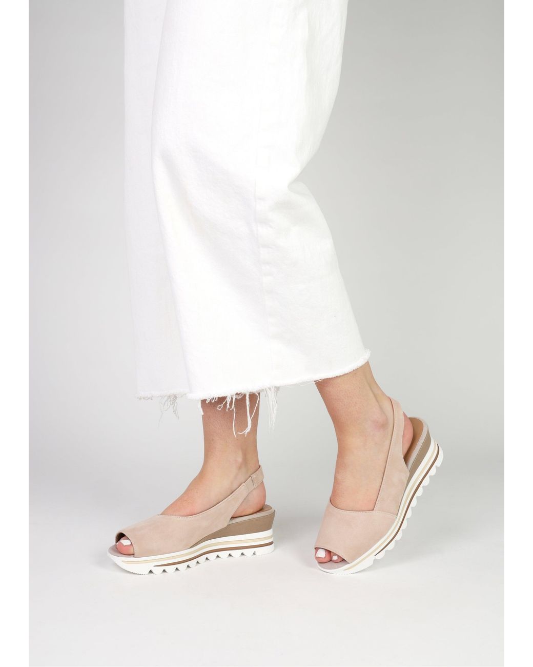 Daniel White Canna Peep Toe Wedge Sandals