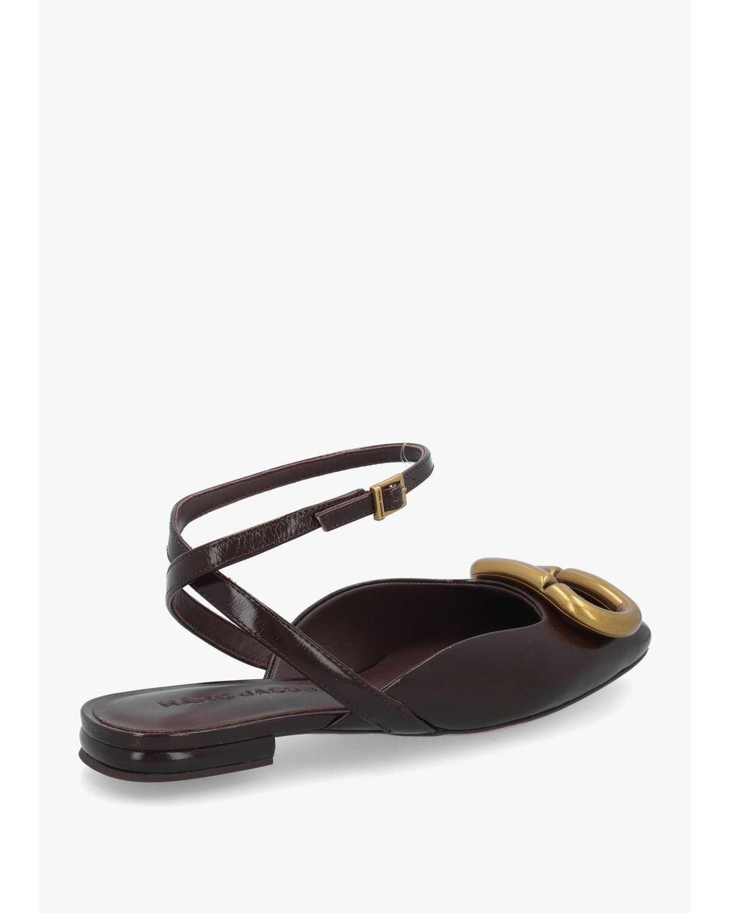 Marc Jacobs White The Pop J Marc Fondant Leather Closed Toe Sandals