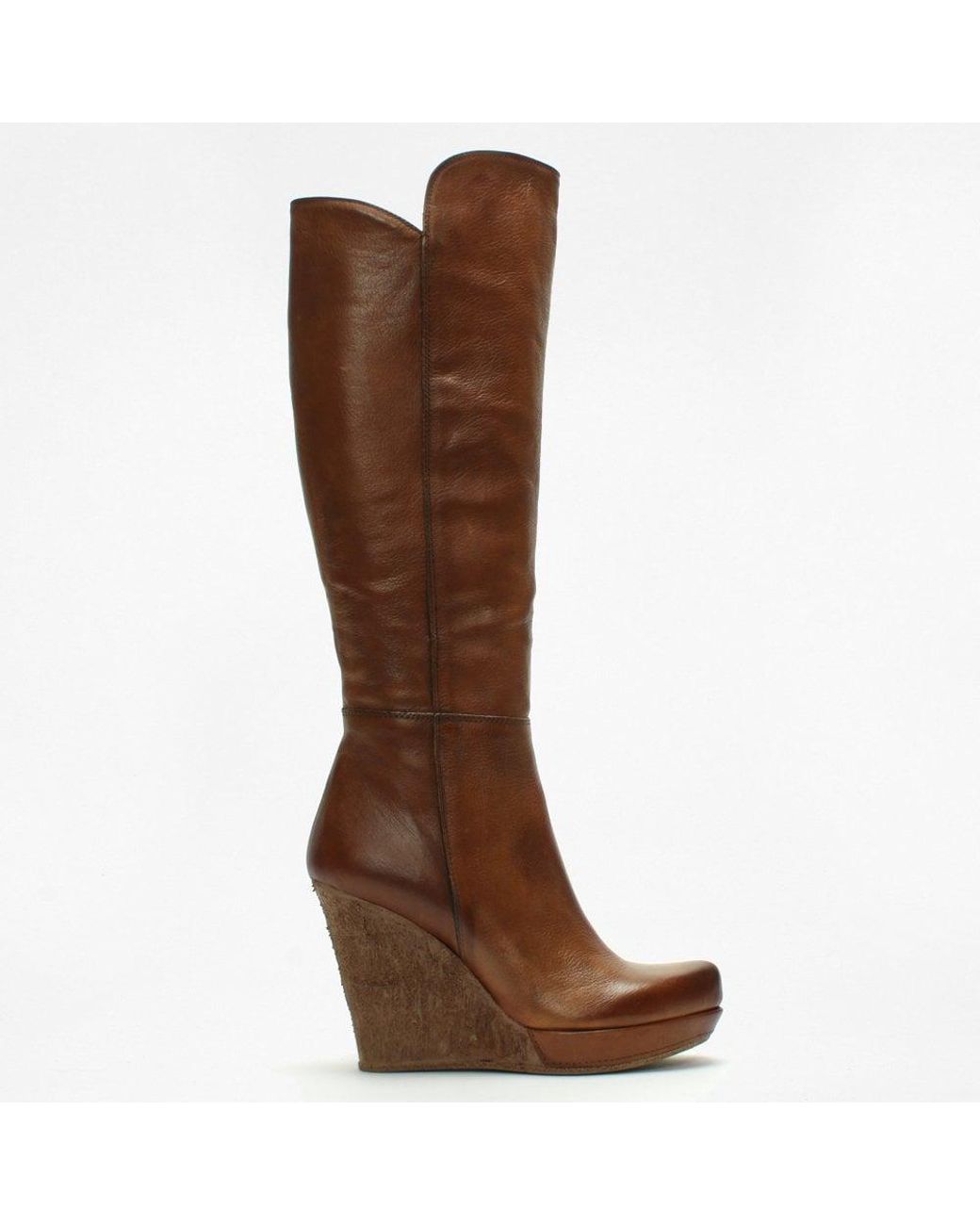 Daniel Wisdom Tan Leather Knee High Boots in Brown | Lyst Australia