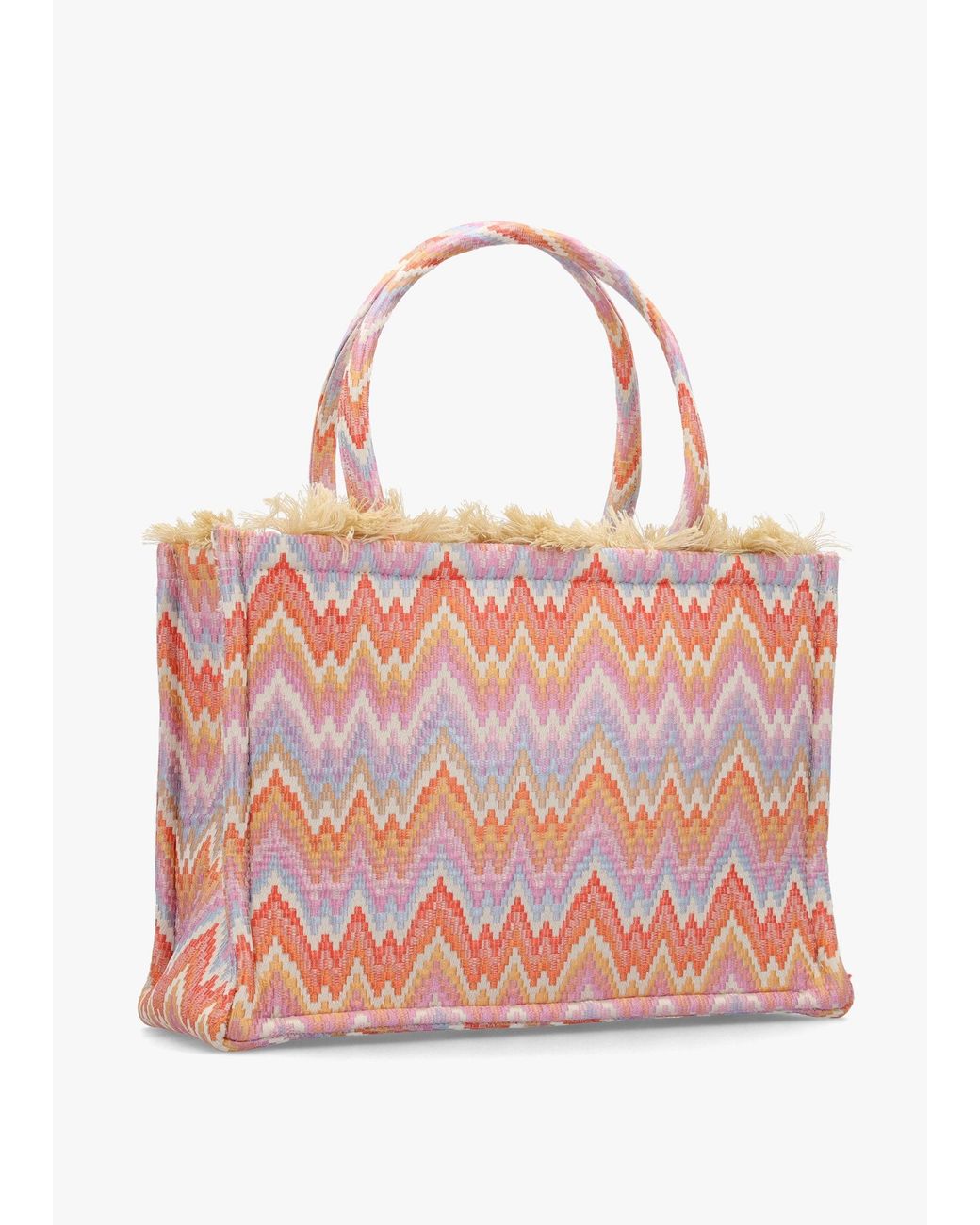 Sorena Pink One-Of-A-Kind Caldera Multicoloured Tote Bag