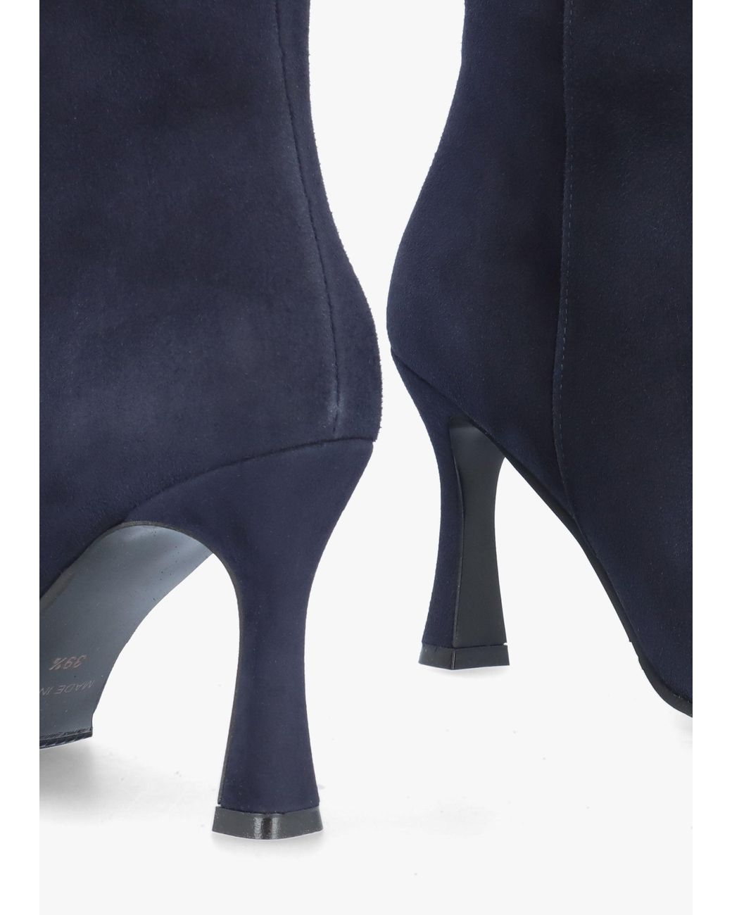Evaluna Blue Jenny Shaped Heel Ankle Boots