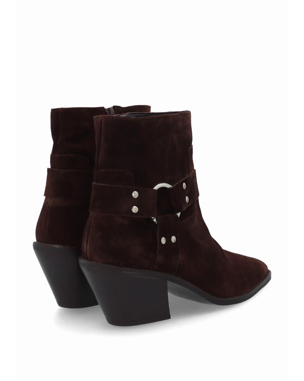 Khrio Brown Manay Boy Western Ankle Boots