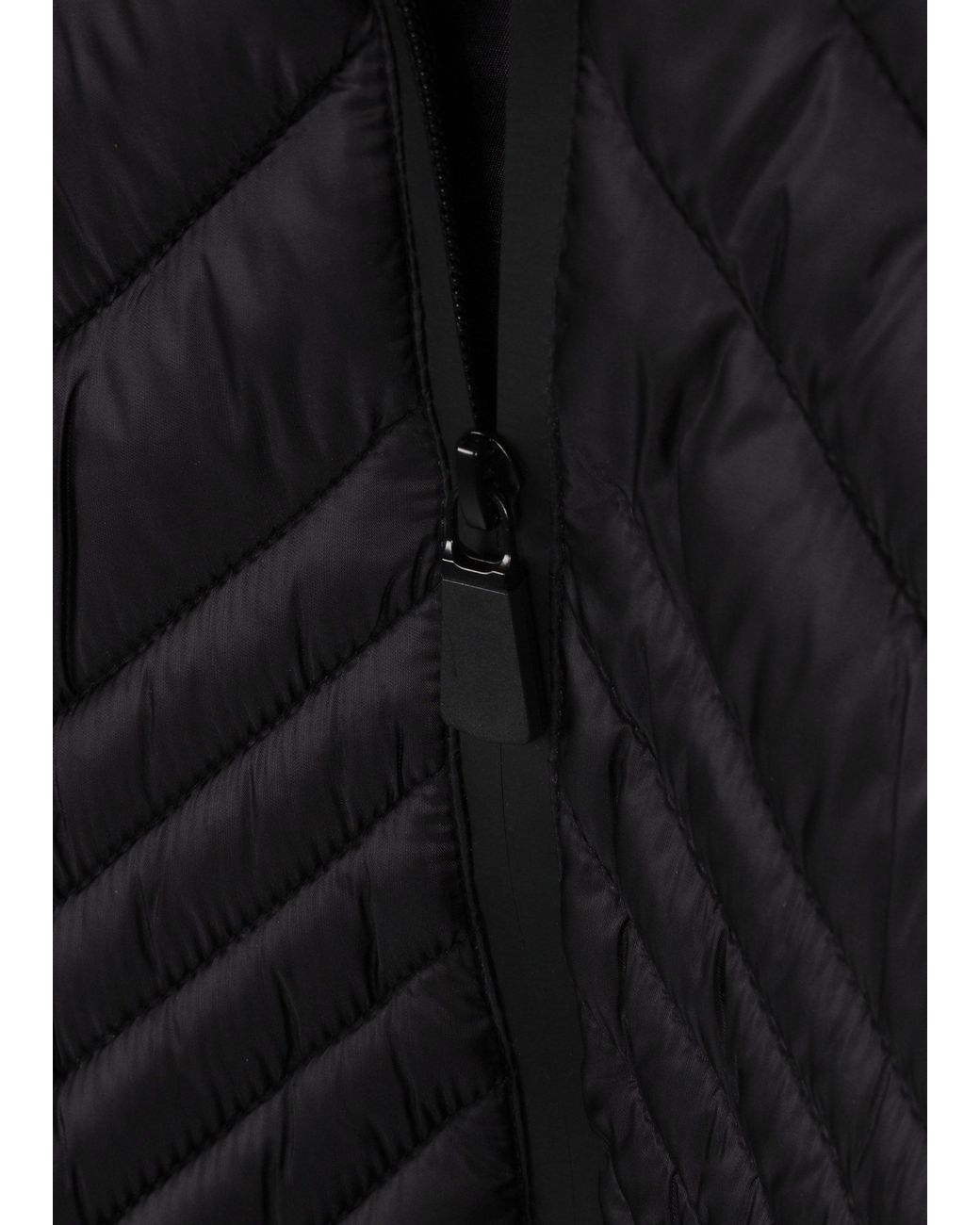 Elena Wang Black Quilted Belted Puffer Jacket