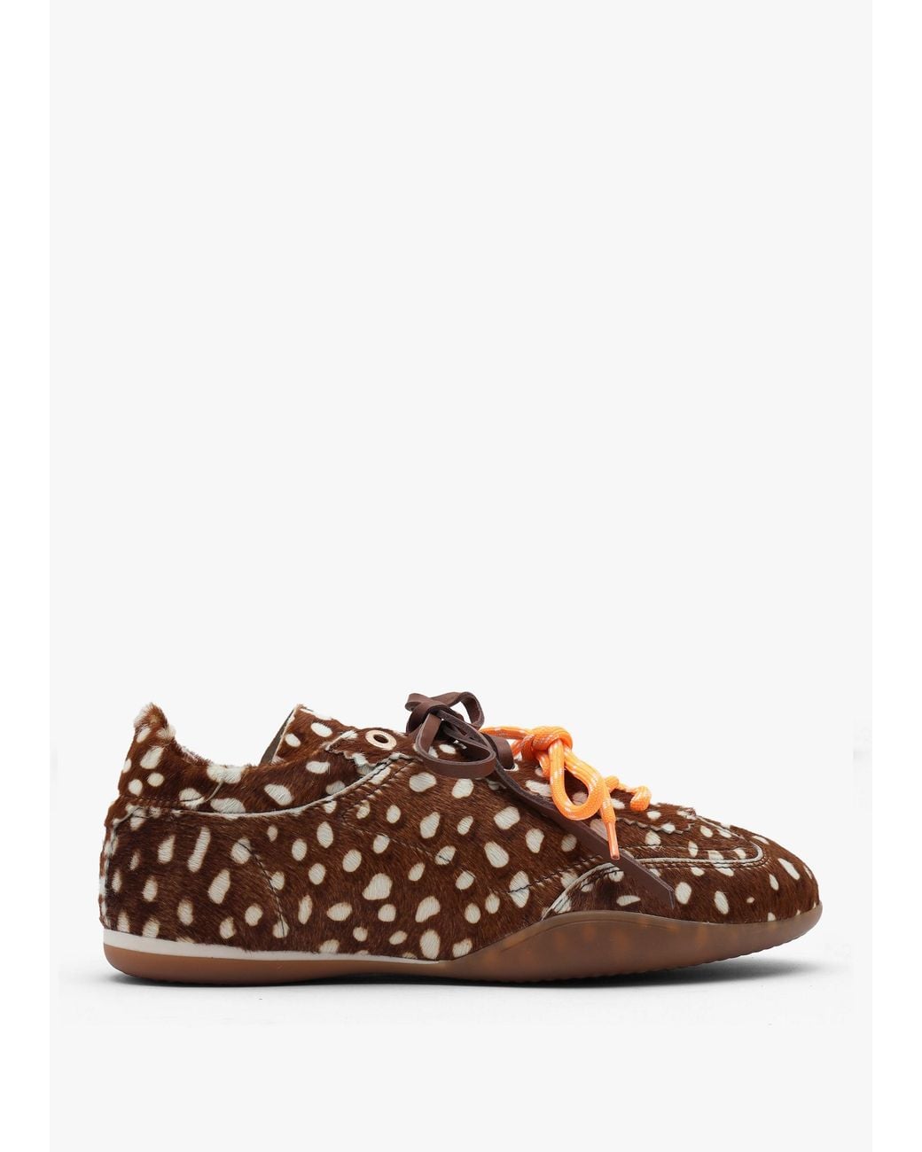 Bronx Brown Park-Err Bambi Calf Hair Low Profile Trainers