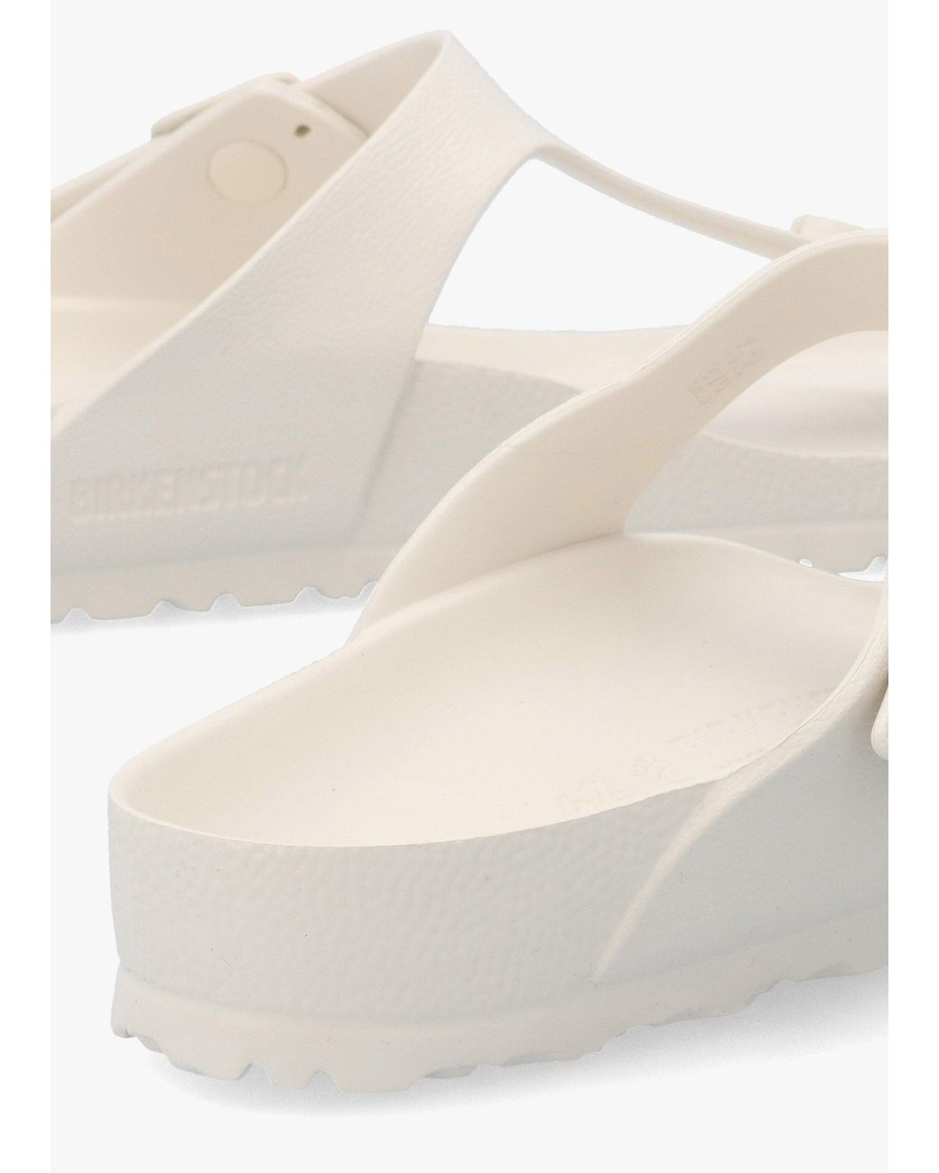 Birkenstock White Gizeh Eva Eggshell Sandals