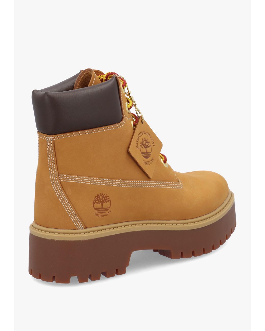 Timberland Brown Stone Street Inch Wheat Waterproof Platform Boots