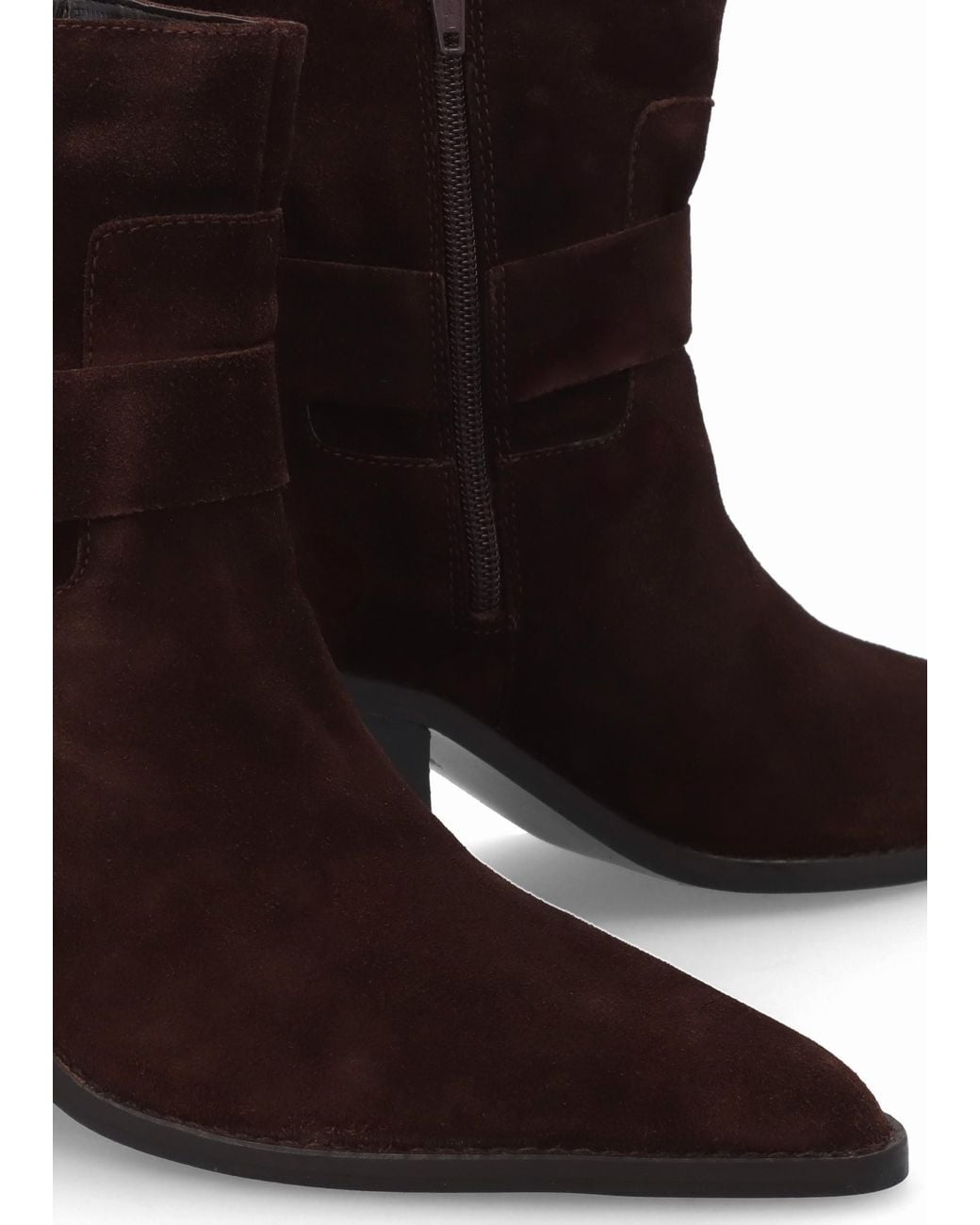 Khrio Brown Manay Boy Western Ankle Boots