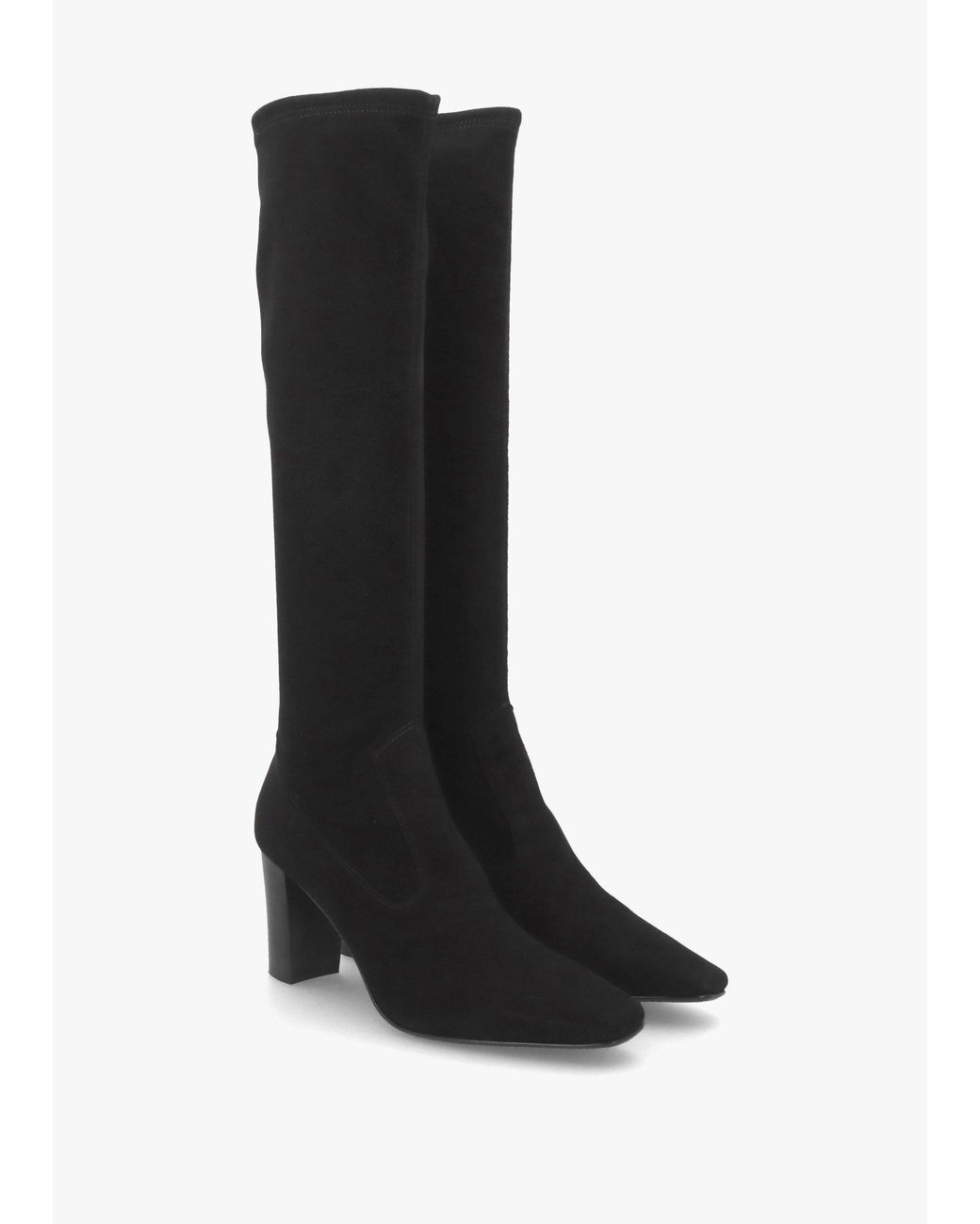 Daniel Black Block Heel Knee Boots