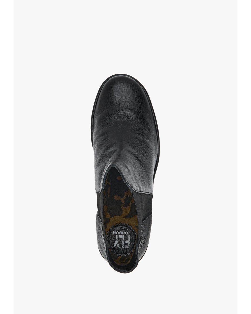 Fly London Black Woss Wedge Ankle Boots